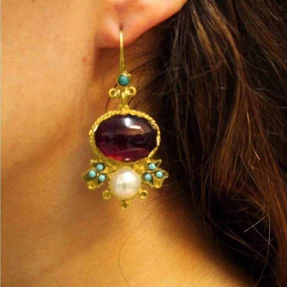 Vintage Dangle Earrings N1607